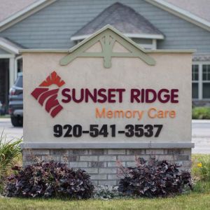 Sunset Ridge Memory Care - Monument Sign